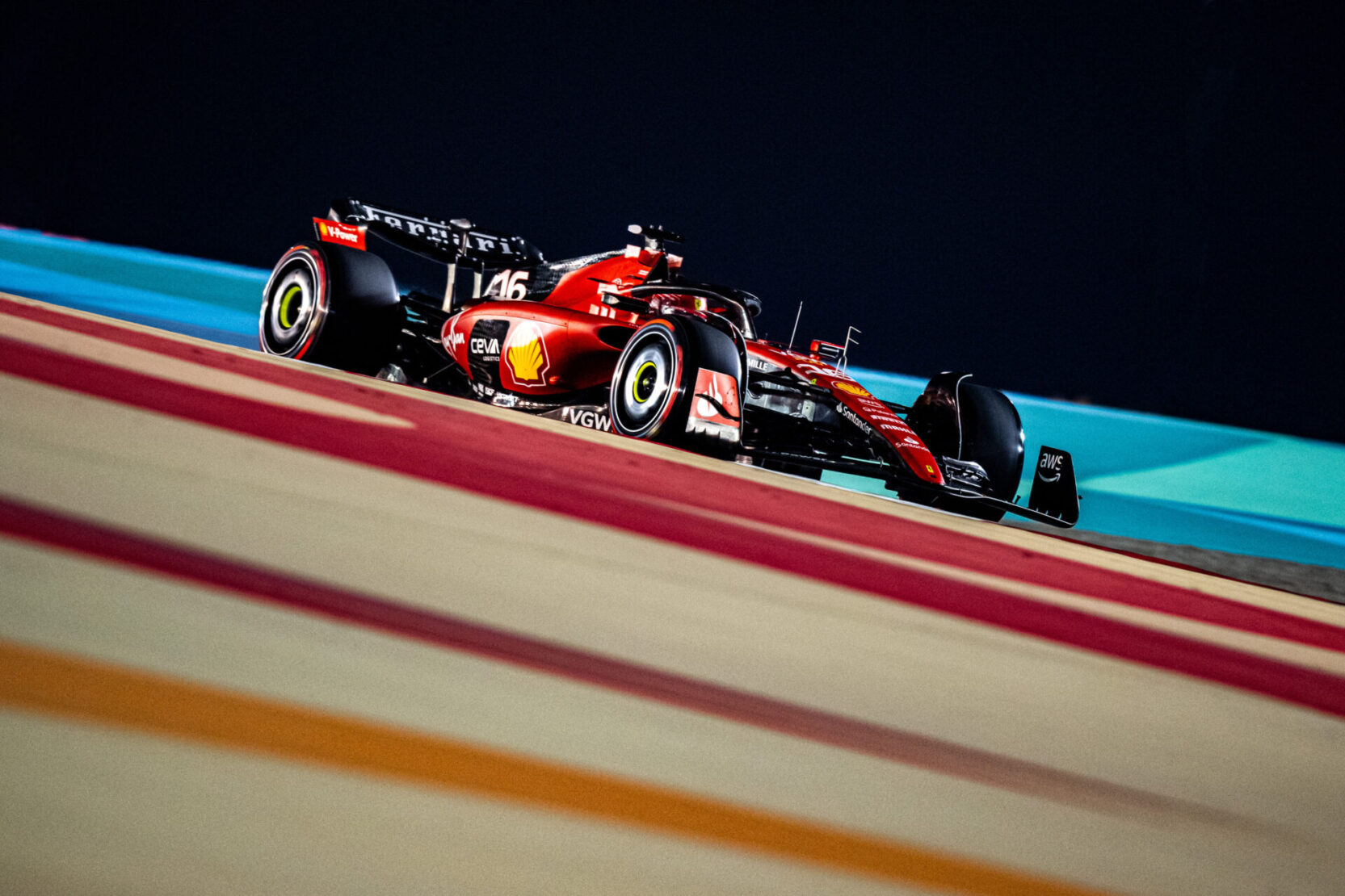 Charles Leclerc (Ferrari) à Bahreïn.