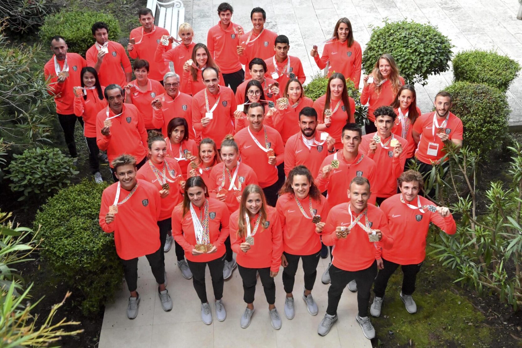Les médaillés monégasques aux Jeux des petits Etats d'Europe 2019.
