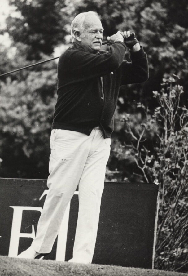 Le Prince Rainier III au Monte-Carlo Golf Club.