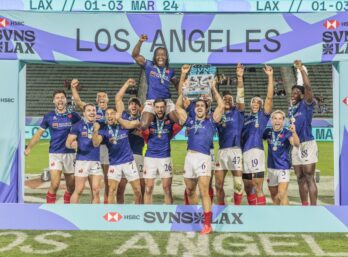 Antoine Zeghdar et l'équipe de France de rugby à sept se sont imposés à Los Angeles.