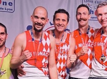 Sébastien Rousset, Tristan Baldini, Brice Tessier et Teddy Vallee (AS Monaco Athlétisme) ont performé aux championnats de France masters.