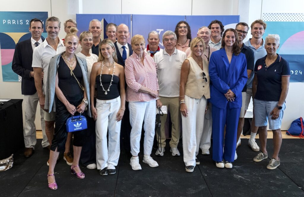 Le Prince lors de l'hommage à John B. Kelly aux Jeux olympiques de Paris 2024.