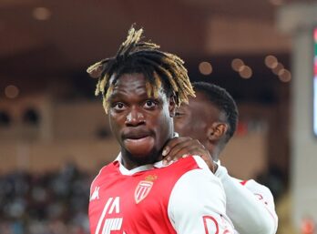 Georges Ilenikhena, buteur contre Barcelone avec Monaco.