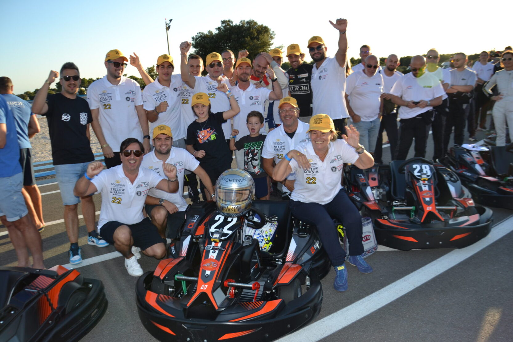 Des participants du marathon-karting Jules Bianchi.