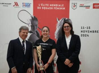 Mélanie Flachaire avec Tesni Murphy et le Dr Bruno Fissore.