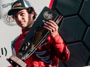 Andrea Manni sur le podium.