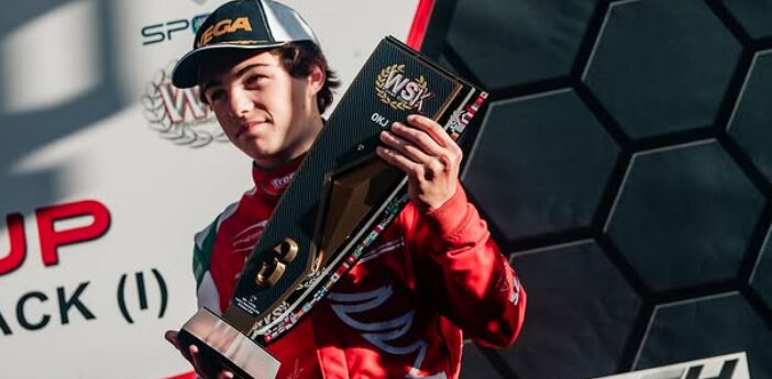 Andrea Manni sur le podium.