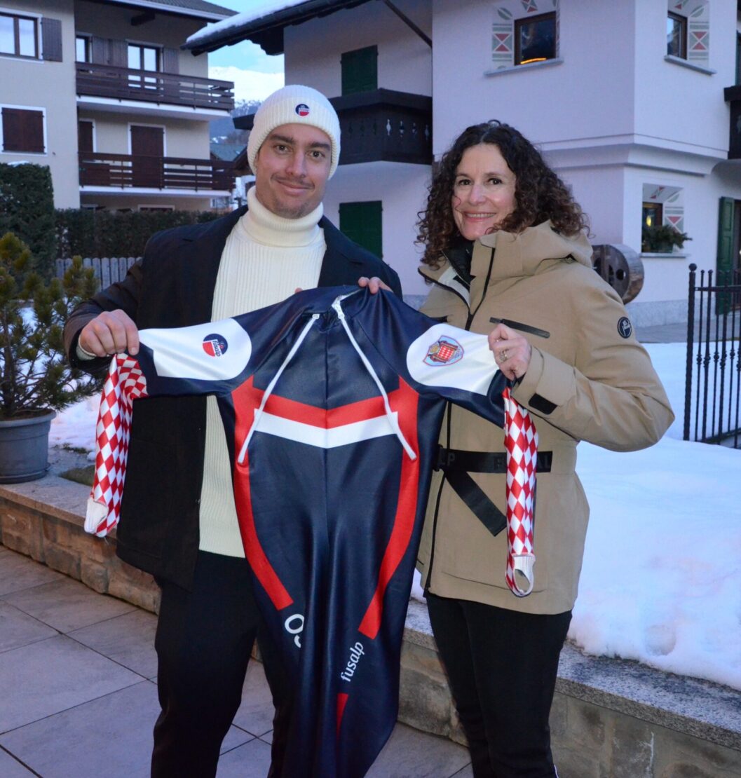 Arnaud Alessandria et Claud ia Claudia Riegler-Dénériaz