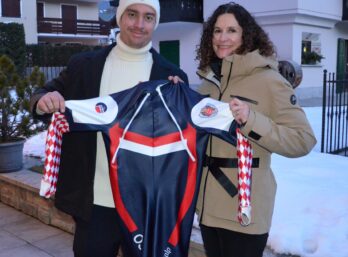 Arnaud Alessandria et Claud ia Claudia Riegler-Dénériaz