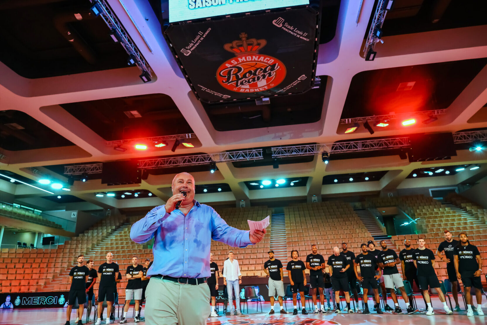 Ferxel Fourgon, le maître de cérémonie de l'ASM Basket.