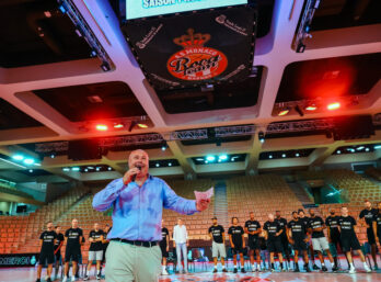 Ferxel Fourgon, le maître de cérémonie de l'ASM Basket.