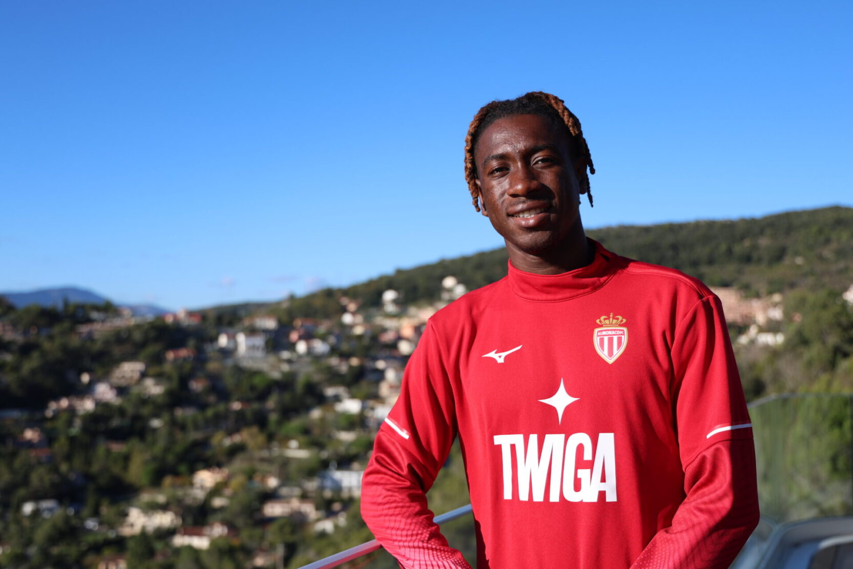 Mamadou Coulibaly au Centre de performance de l'AS Monaco.