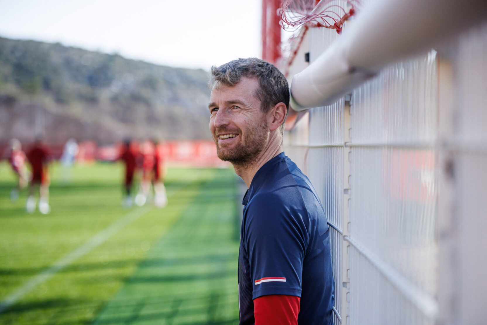 Lukas Hradecky au Centre de Performance de l'AS Monaco, à La Turbie.