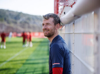 Lukas Hradecky au Centre de Performance de l'AS Monaco, à La Turbie.
