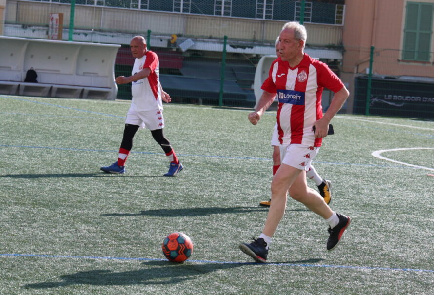 Eric Arella lors d'une partie de Walking Foot.
