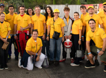 L'équipe MyCrown - Yellow Korner au Marathon de karting Jules-Bianchi.